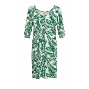 Persifor Green Palm Print Stretch Dress – Size Medium